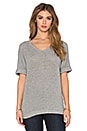 view 1 of 3 Knit Mesh Top in Heather Grey