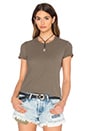 view 1 of 4 CAMISETA SHEER SLUB CREW NECK in Platoon