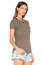 view 2 of 4 CAMISETA SHEER SLUB CREW NECK in Platoon
