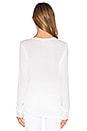 view 3 of 4 Button Down Henley in White