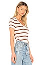view 2 of 4 CAMISETA CUELLO PICO in Cartridge Stripe