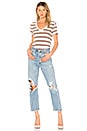 view 4 of 4 CAMISETA CUELLO PICO in Cartridge Stripe