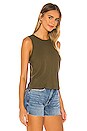 view 2 of 4 Crop Ribbed Tank in Sergeant