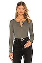 view 1 of 4 Button Down Henley Top in Signet