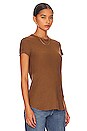 view 2 of 4 T-SHIRT SLUB CREW NECK in Acorn