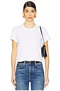 view 1 of 4 Shrunken Short Sleeve Tee in White
