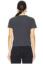 view 3 of 4 Shrunken Short Sleeve Tee in Blue Noir Pigment