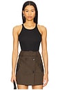 view 1 of 4 Ribbed Cami Tank Top in Black