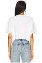 view 3 of 4 Cropped Relaxed Fit Pocket Tee in White