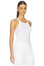 view 2 of 4 Ribbed Cami Tank in White