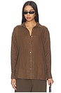 view 2 of 5 Lightweight Canvas Linen Shirt in Cocoa
