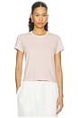 view 1 of 4 CAMISETA DE MANGA CORTA CON CUELLO REDONDO AJUSTADO in Rose Quartz