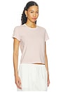 view 2 of 4 CAMISETA DE MANGA CORTA CON CUELLO REDONDO AJUSTADO in Rose Quartz