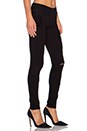 view 2 of 3 James Twiggy Legging in Flat Black Distressed