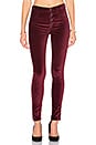 view 1 of 4 High Class Velvet Skinny in Rouge Noir