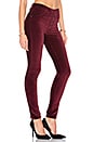view 2 of 4 High Class Velvet Skinny in Rouge Noir
