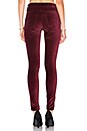 view 3 of 4 High Class Velvet Skinny in Rouge Noir