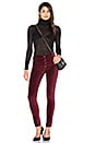 view 4 of 4 High Class Velvet Skinny in Rouge Noir