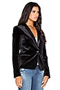 view 3 of 3 Tuxedo Jacket in Black Velvet