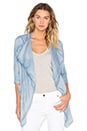 view 1 of 3 VESTE DOLMAN FLOUE in Chambray