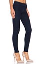 view 2 of 3 James Twiggy Slip On Legging in Blue Velvet