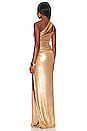 view 4 of 6 Cassia Dress in Metallic Gold