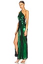 view 3 of 4 Valeria Dress in Emerald Metallic