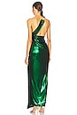 view 4 of 4 Valeria Dress in Emerald Metallic