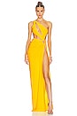view 1 of 4 Andrina Dress in Solid Yellow