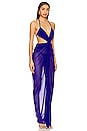 view 2 of 3 Hera Gown in Cobalt Blue Solid Mesh