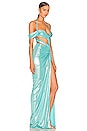 view 2 of 3 Selene Gown in Metallic Baby Blue