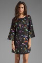view 1 of 6 Mary Bird Print Dress in Black