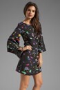 view 3 of 6 Mary Bird Print Dress in Black