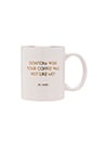 view 1 of 1 Dontcha Wish Mug in White & Gold
