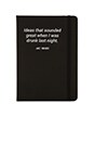 view 1 of 2 Drunk Ideas Notebook in Black