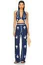 view 5 of 6 Aziza Pant in Indigo Shibori
