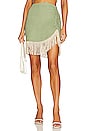view 1 of 4 Valencia Mini Skirt in Eucalyptus