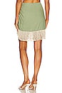 view 3 of 4 Valencia Mini Skirt in Eucalyptus