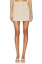 view 1 of 6 Adrienne Mini Skirt in Parchment