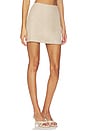 view 2 of 6 Adrienne Mini Skirt in Parchment