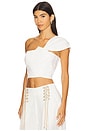 view 3 of 5 Opal Top in Optic White