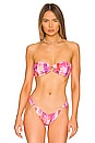 view 1 of 4 Hanna Bikini Top in Bauhaus Pink
