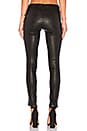 view 3 of 5 Mid Rise Leather Skinny in Black