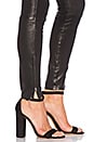 view 5 of 5 Mid Rise Leather Skinny in Black