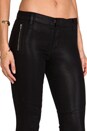 view 5 of 6 Tabitha Moto Skinny in Coated Black Quartz