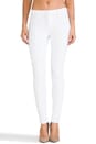 view 1 of 7 Jean Nicola Skinny Motard Taille Moyenne in Blanc