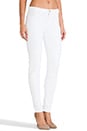 view 2 of 7 Jean Nicola Skinny Motard Taille Moyenne in Blanc
