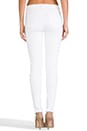 view 3 of 7 Jean Nicola Skinny Motard Taille Moyenne in Blanc