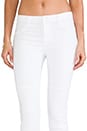 view 4 of 7 Jean Nicola Skinny Motard Taille Moyenne in Blanc