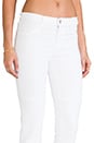 view 5 of 7 Jean Nicola Skinny Motard Taille Moyenne in Blanc